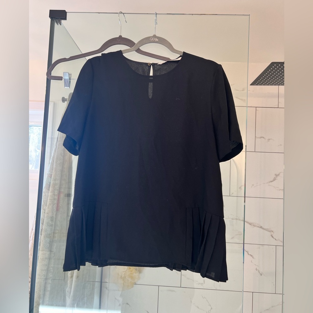 Flowy zara blouse with pleated sides - L/large